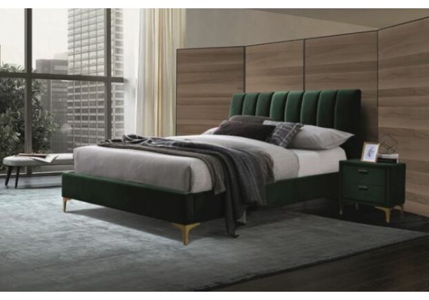 Ліжко MIRAGE VELVET 160*200 зелене/золото TAP.119 - Фото №1