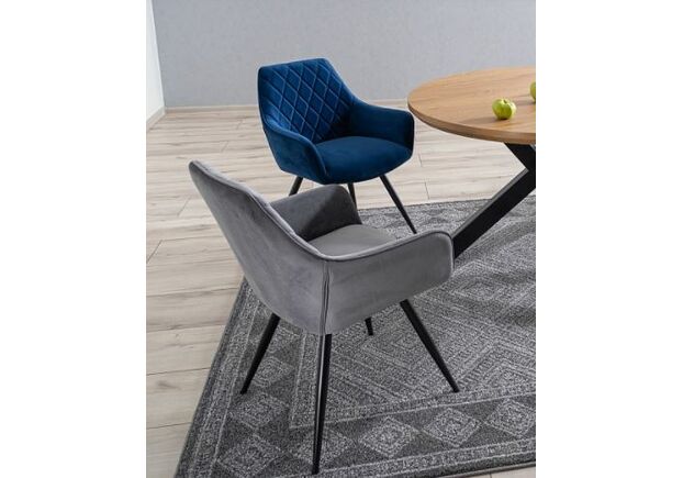 Кресло Linea Velvet серый  - Фото №2
