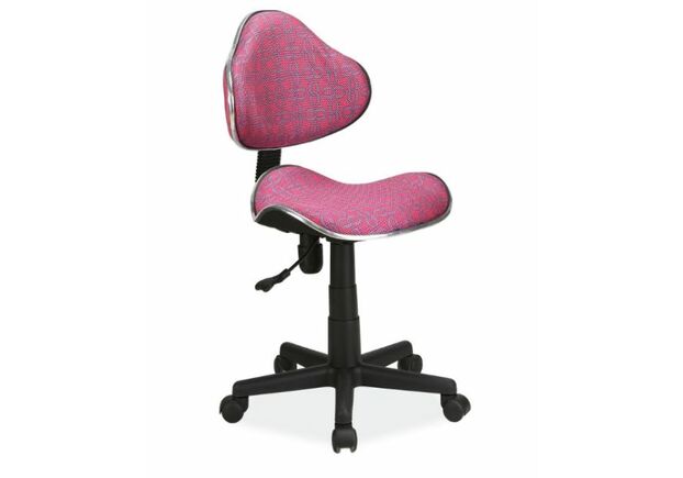 Кресло без подлокотников Q-G2 Signal ткань мембранная розовое с узорами - Фото №1