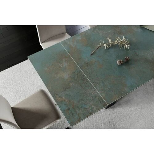 Стол керамический Signal Salvadore Ceramic 160(240)*90 см Ossido Verde/czarny mat - Фото №9