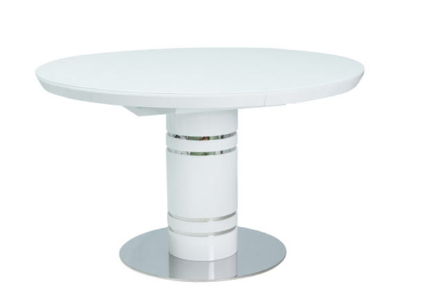 Стол обеденный Stratos белый лак - Фото №1