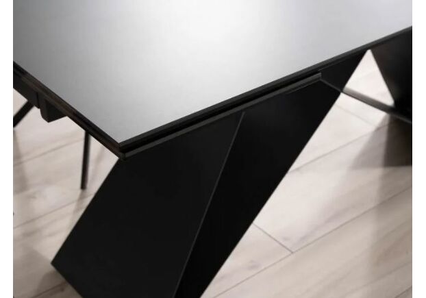 Стол керамический Signal Westin Ceramic 160(240)*90 см Sahara Noir/czarny mat - Фото №2