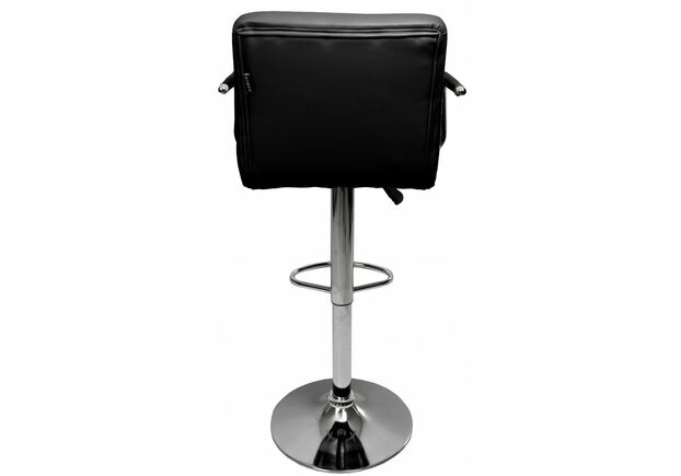 Барний стілець зі спинкою B-026 чорний - Фото №2