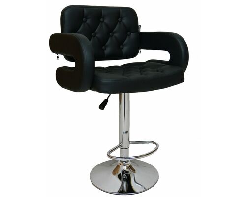 Барный стул со спинкой Bonro B-064 черный - Фото №1