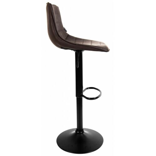 Барный стул со спинкой Bonro B-081 темно-коричневый - Фото №3