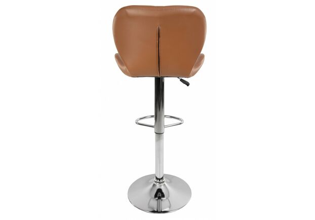 Барный стул со спинкой Bonro B-087 коричневый - Фото №2