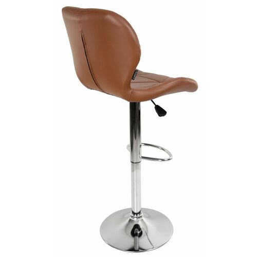 Барный стул со спинкой Bonro B-087 коричневый - Фото №4