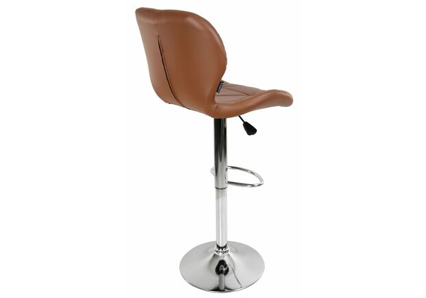 Барный стул со спинкой Bonro B-087 коричневый - Фото №2