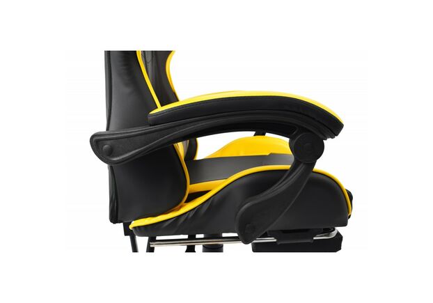 Крісло геймерське Bonro B-810 з підставкою для ніг жовте - Фото №2