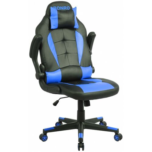 Крісло геймерське Bonro B-office 1 синє - Фото №4