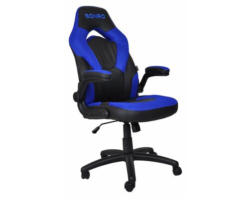 Кресло геймерское Bonro B-office 2 синее - Фото №1