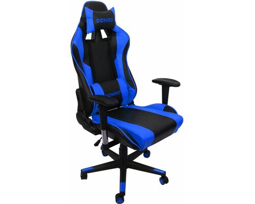 Кресло геймерское Bonro 2011-А синее - Фото №1