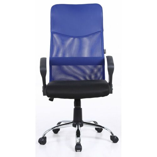 Кресло офисное Bonro Manager синее - Фото №2