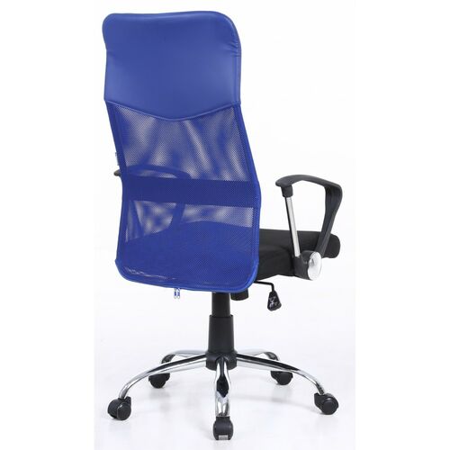 Кресло офисное Bonro Manager синее - Фото №5