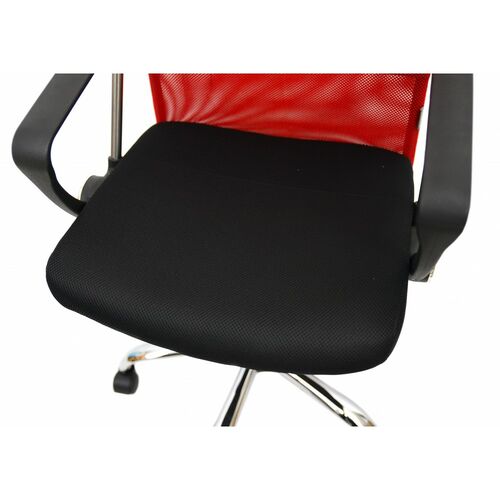 Кресло офисное Bonro Manager красное - Фото №5