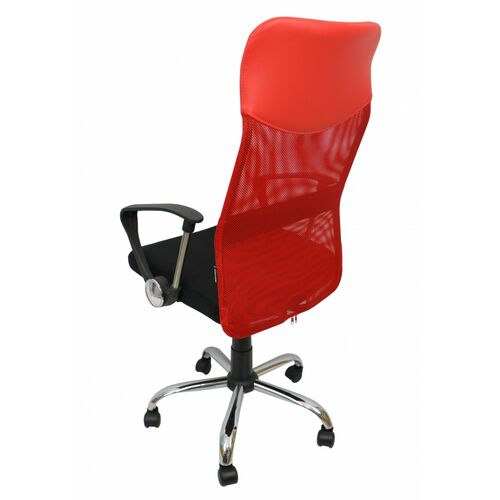 Кресло офисное Bonro Manager красное - Фото №3