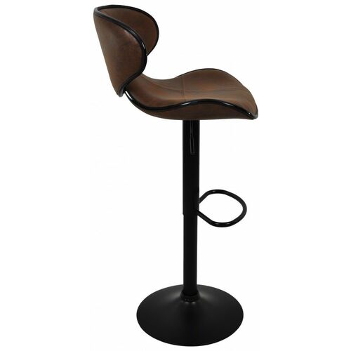 Барный стул со спинкой HB-678 коричневый - Фото №5