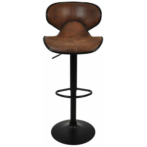 Барный стул со спинкой HB-678 коричневый - Фото №4