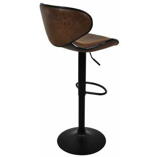 Барный стул со спинкой HB-678 коричневый - Фото №3