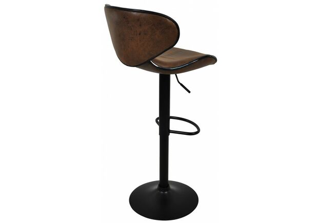 Барный стул со спинкой HB-678 коричневый - Фото №2