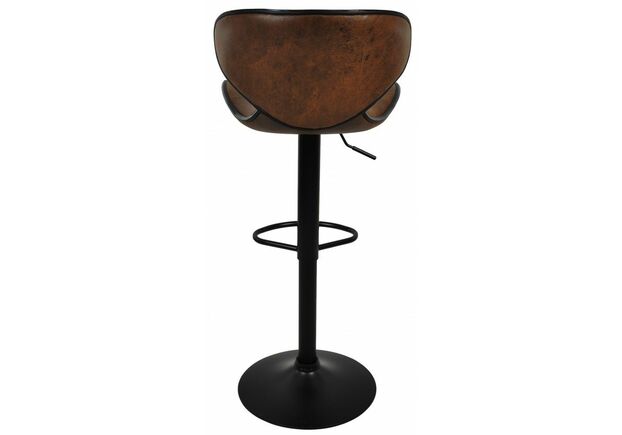 Барный стул со спинкой HB-678 коричневый - Фото №2
