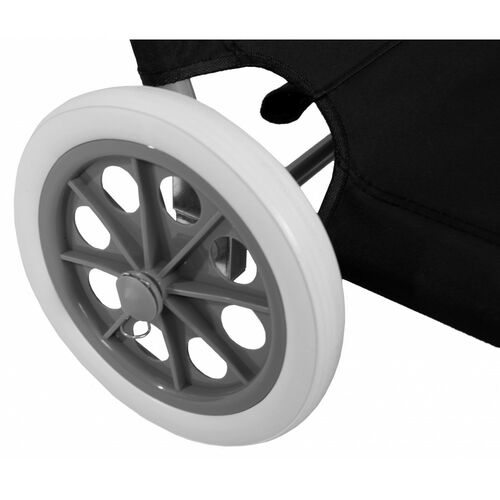 Шезлонг-лежак на колесах с крышей Bonro SP-152-4 черный - Фото №5