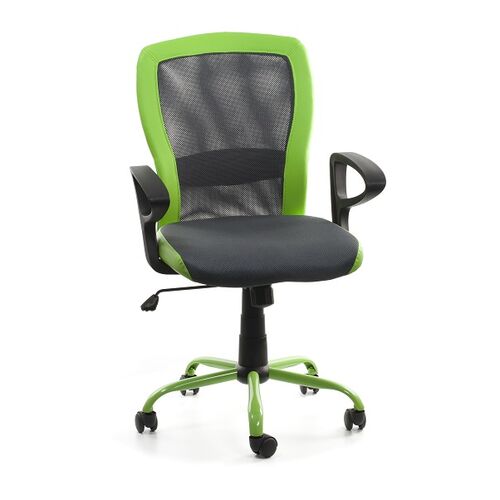 Кресло офисное Home4You Leno Grey-Green - Фото №2