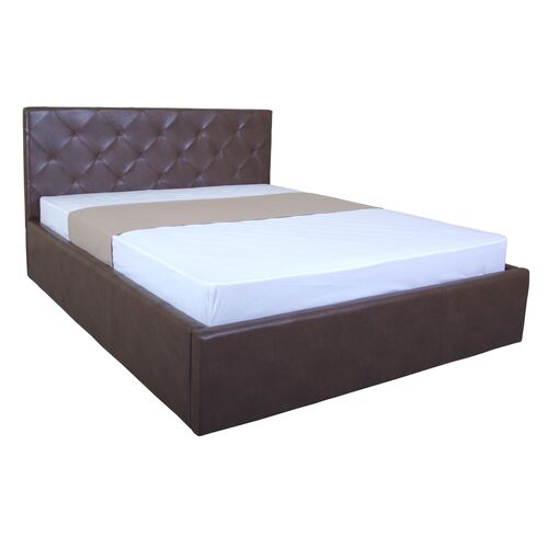 Ліжко BRIZ 160x200 см з підйомним механізмом колір коричневий - Фото №3