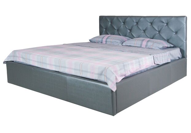 Ліжко BRIZ 160x200 см з підйомним механізмом колір сірий - Фото №1