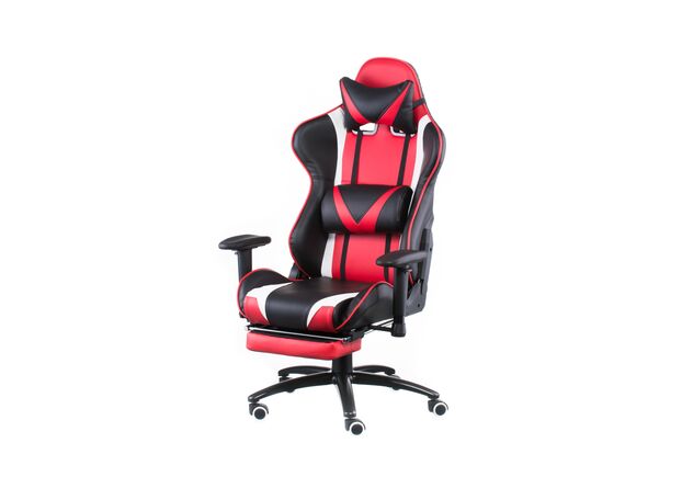 Крісло офісне Special4You ExtremeRace black/red with footrest - Фото №1