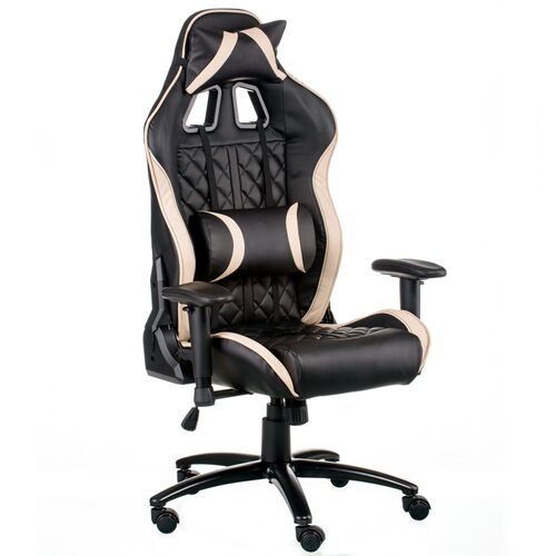 Кресло офисное Special4You ExtremeRace 3 black/cream - Фото №7