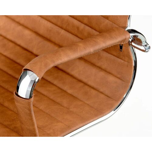 Кресло Special4You Solano artleather light-brown - Фото №5