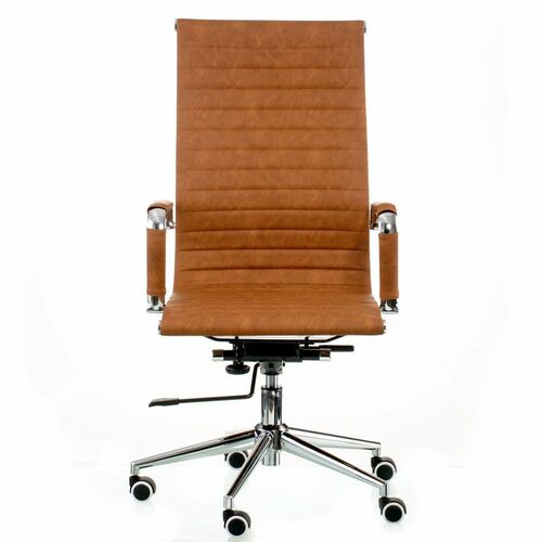 Кресло Special4You Solano artleather light-brown - Фото №12