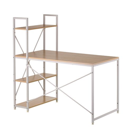 Стіл зі стелажем Special4You Cross beige 1200*600*1210 мм - Фото №5