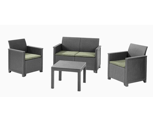 Набор мебели Emma 2 seater set, бежевый - Фото №1