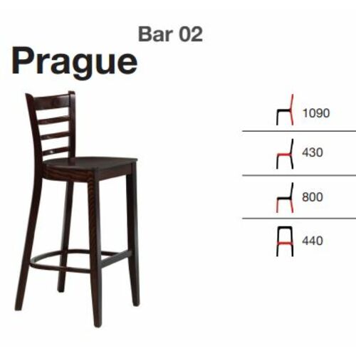 Стул высокий барный Прага 02 - Фото №2