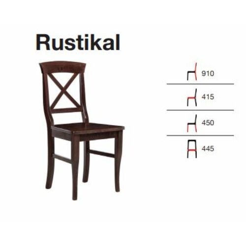 Стул Rustikal Рустикаль белый твердое сиденье - Фото №2
