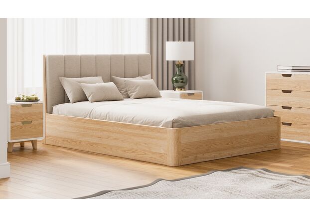 Кровать из массива ясеня Кьянти с подъемным механизмом 160*200 см - Фото №2