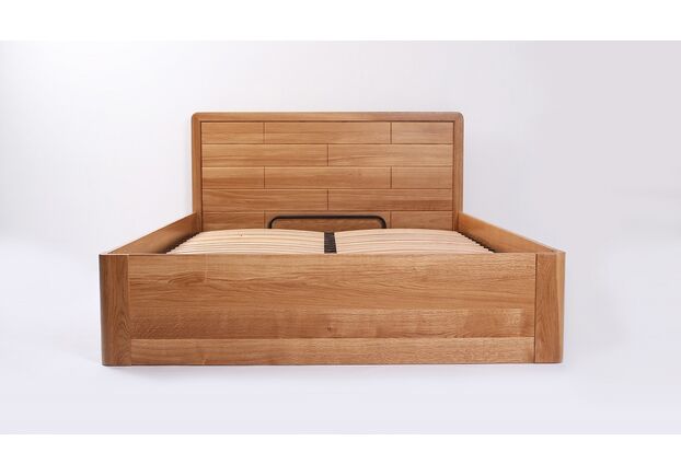 Кровать из массива ясеня Лауро с подъемным механизмом 180*200 см масло орех - Фото №2