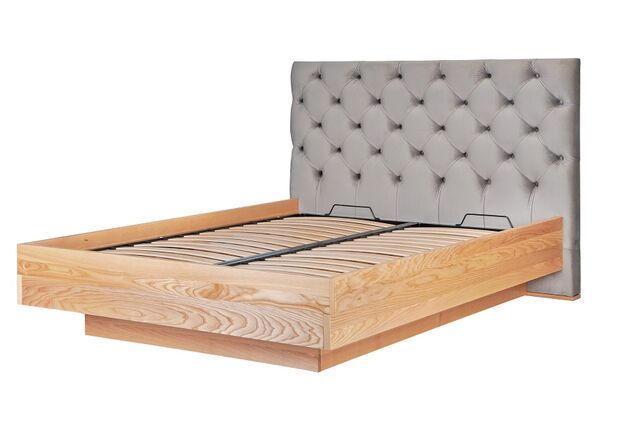 Кровать из массива ясеня Олмо с подъемным механизмом 160*200 см - Фото №1