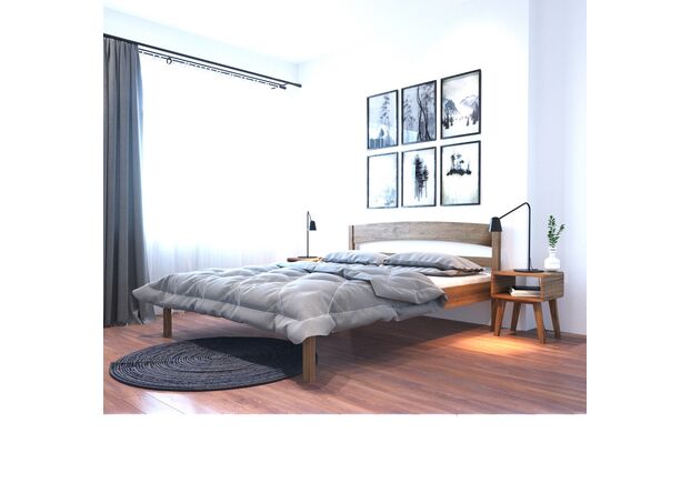 Ліжко з масиву вільхи Тіана 180*200 см - Фото №2