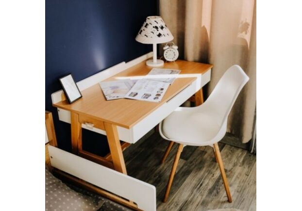 Письменный стол Manhattan бело-буковый - Фото №2
