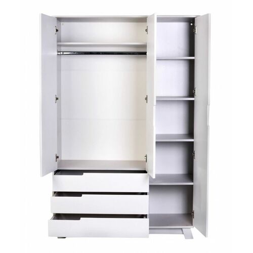 Шкаф Манхэттен 1200 с ящиками бело-серый - Фото №5