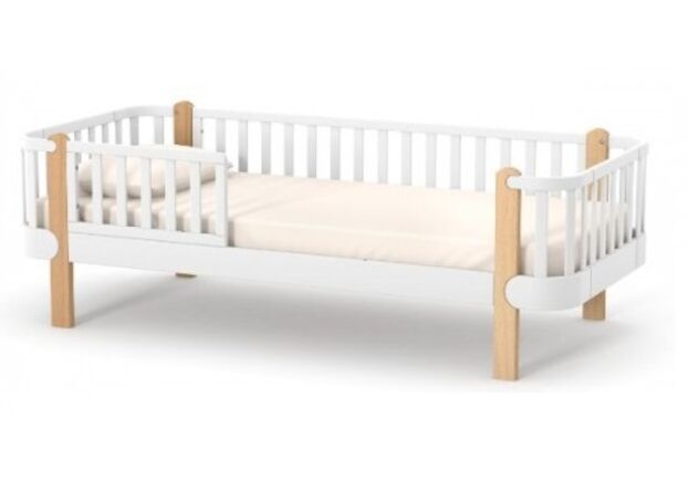 Підліткове ліжко Верес Монако 1900х800 мм біло-букове - Фото №1