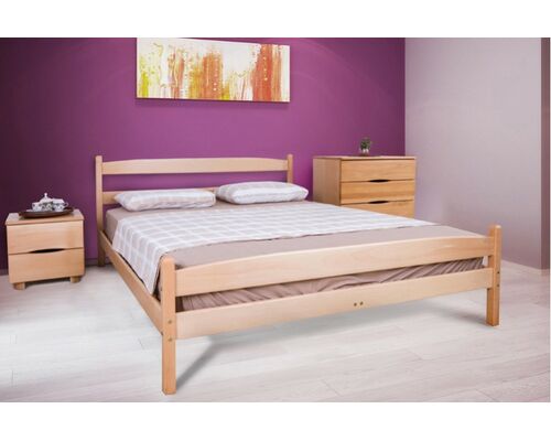 Кровать Ликерия с изножьем 140x200 см светлый орех - Фото №1