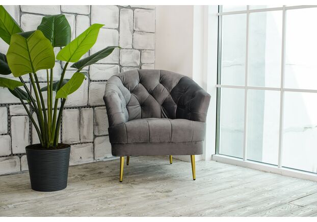 Кресло Лучия серый - Фото №2