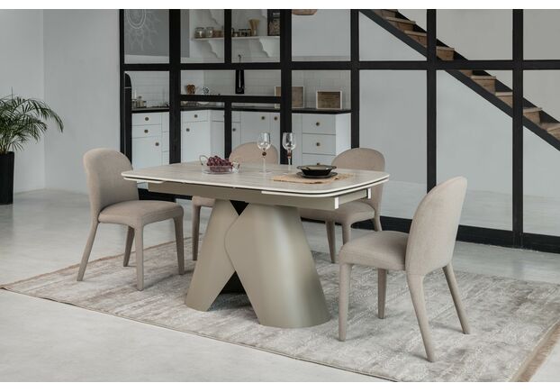 Фото №2. Стул M-127 макадамия мохер - Meblistico Стул M-127 макадамия мохер - Фото №2