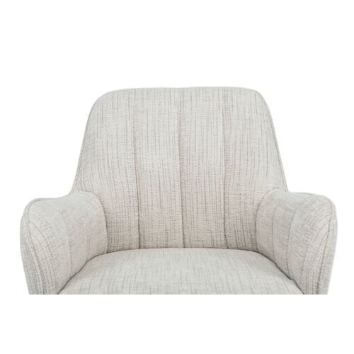 Крісло офісне O-10 кремовий штиль+чорний - Фото №6