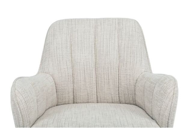 Крісло офісне O-10 кремовий штиль+чорний - Фото №2