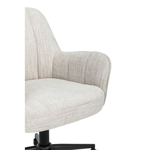 Крісло офісне O-10 кремовий штиль+чорний - Фото №7